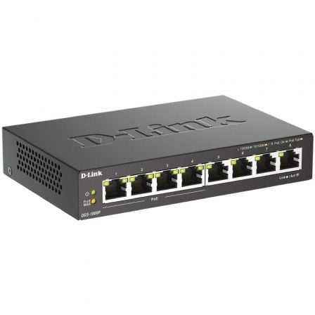 --Switch D-Link DGS-1008P 8 Puertos/ RJ-45 Gigabit 10/100/1000/ PoE-