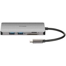 -1-Docking USB Tipo-C D-Link DUB-M810/ 3xUSB/ 1xUSB Tipo-C/ 1xThunderbolt/ 1xHDMI 4K/ 1xRJ45/ 1xLector tarjetas/ Gris-1