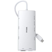 --Docking USB Tipo-C D-Link DUP-A01/ 1xUSB/ 2xUSB Tipo-C/ 2xHDMI 4K/ 1xRJ45/ 1xLector de Tarjetas/ 1xUSB Tipo-C PD/ Blanco-