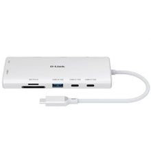-1-Docking USB Tipo-C D-Link DUP-A01/ 1xUSB/ 2xUSB Tipo-C/ 2xHDMI 4K/ 1xRJ45/ 1xLector de Tarjetas/ 1xUSB Tipo-C PD/ Blanco-1