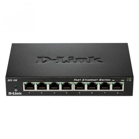 --Switch D-Link DES-108 8 Puertos/ RJ-45 10/100-