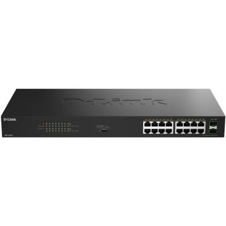 --Switch D-Link DGS-1018P/E 18 Puertos/ RJ-45 Gigabit 10/100/1000 PoE/ SFP-