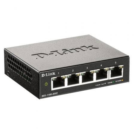 --Switch D-Link DGS-1100-05V2 5 Puertos/ RJ-45 10/100/1000-