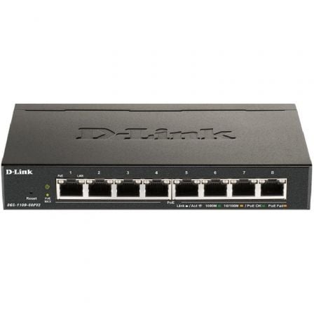 --Switch D-Link DGS-1100-08PV2 8 Puertos/ RJ-45 10/100/1000 PoE-