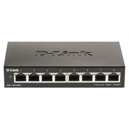 --Switch Gestionable D-Link DGS-1100-08V2 8 Puertos/ RJ-45 10/100/1000-