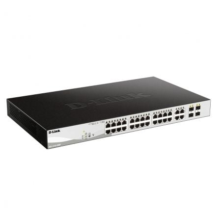 --Switch D-Link Smart Plus DGS-1210-28MP 28 Puertos/ RJ-45 10/100/1000 PoE/ SFP-