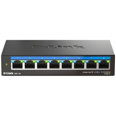 --Switch D-Link DMS-108 8 Puertos/ RJ-45 10/100/1000/2.5GB-