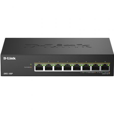 --Switch D-Link DMS-108P/E 8 Puertos/ RJ-45 Gigabit 10/100/1000 PoE-