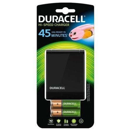 --Cargador de Pilas Duracell CEF27EU-EU/ capacidad 2 pilas AA y AAA/ 2 Pilas AA y 2 AAA Incluidas-
