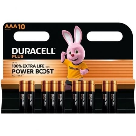--Pack de 10 Pilas AAA Duracell Plus Power Boost DPBLR3B10/ 1.5V/ Alcalinas-