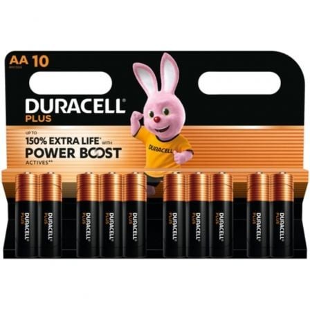 --Pack de 10 Pilas AA Duracell Plus Power Boost DPBLR6B10/ 1.5V/ Alcalinas-