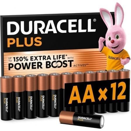 --Pack de 12 Pilas AA Duracell Plus Power Boost DPBLR6B12/ 1.5V/ Alcalinas-