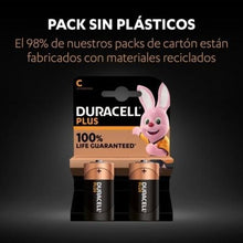 -1-Pack de 2 Pilas C Duracell LR14/ 1.5V/ Alcalinas-1