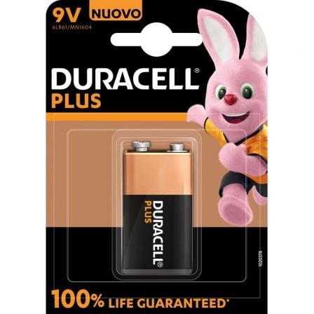 --Pila Duracell Plus MN1604/ 9V/ Alcalina-