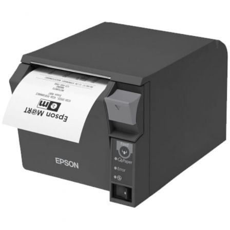 --Impresora de Tickets Epson TM-T70II/ Térmica/ Ancho papel 80mm/ USB-Ethernet/ Negra-