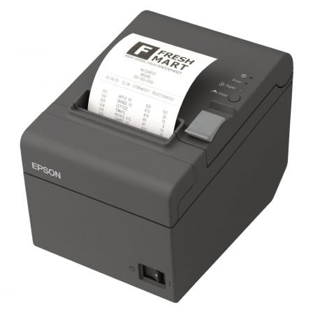 -1-Impresora de Tickets Epson TM-T20III/ Térmica/ Ancho papel 80mm/ USB-RS232/ Negra-1