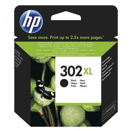 --Cartucho de Tinta Original HP nº302 XL Alta Capacidad/ Negro-
