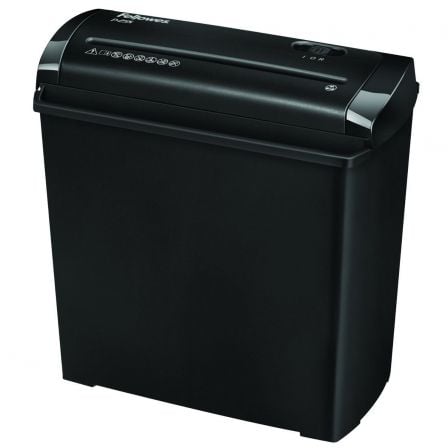 --Destructora Fellowes P-25S/ Corte en Tiras de 7mm/ Negra-
