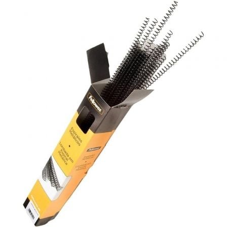 --Espirales  Metálicas Fellowes 5110101/ Hasta 40 A4/ 100 unidades/ Negras-