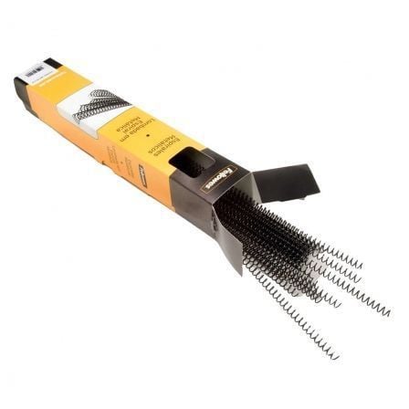 --Espirales Metálicas Fellowes 5110401/ Hasta 80 A4/ 100 unidades/ Negras-