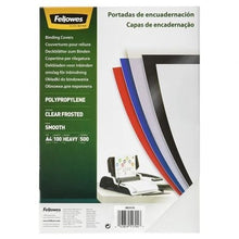 --Portadas de Polipropileno Fellowes 54770/ A4/ 500 Micras/ 100 unidades/ Helado Claro-