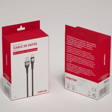 -1-Cable USB 2.0 Tipo-C Fonestar USB-CA/ USB Tipo-C Macho - USB Macho/ 480Mbps/ 1m/ Negro-1