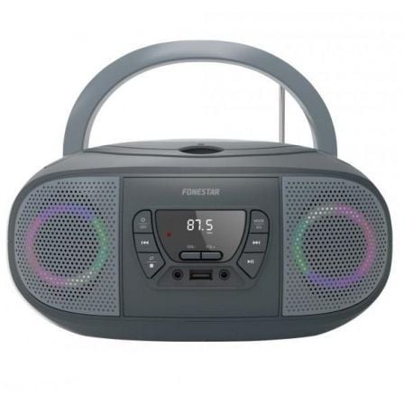 --Radio CD Fonestar BOOM-GO-G/ 13W/ Gris-