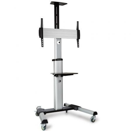 --Soporte de Suelo Inclinable/ Orientable con Ruedas Fonestar STS-4064P para TV de 37-70