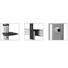 -2-Soporte de Suelo Inclinable/ Orientable con Ruedas Fonestar STS-4064P para TV de 37-70