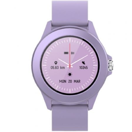 --Smartwatch Forever Colorum CW-300/ Notificaciones/ Frecuencia Cardíaca/ Purpura-