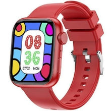 --Smartwatch Forever IGo Watch 3 JW-500/ Notificaciones/ Frecuencia Cardíaca/ Rojo-