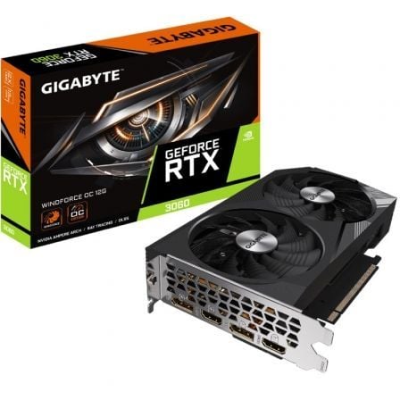 --Tarjeta Gráfica Gigabyte GeForce RTX 3060 WindForce OC Rev 2/ 12GB GDDR6/ LHR-