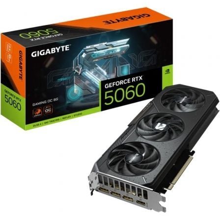 --Tarjeta Gráfica Gigabyte GeForce RTX 5060 Gaming OC/ 8GB GDDR7-