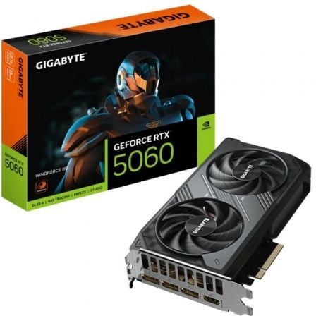 --Tarjeta Gráfica Gigabyte GeForce RTX 5060 WindForce/ 8GB GDDR7-