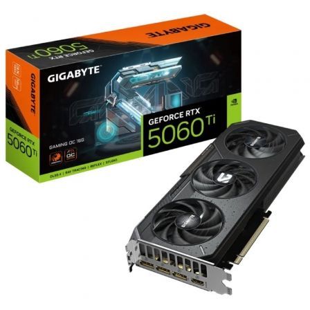 --Tarjeta Gráfica Gigabyte GeForce RTX 5060 Ti Gaming OC/ 16GB GDDR7-