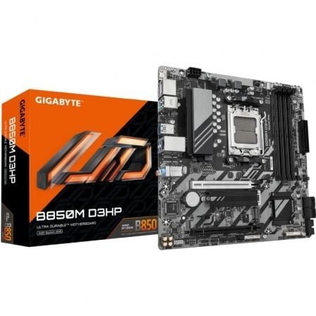 --Placa Base Gigabyte B850M D3HP/ Socket AM5/ DDR5/ PCIe 5.0/ Micro ATX-