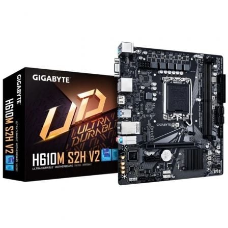 --Placa Base Gigabyte H610M S2H V2 Socket 1700/ DDR5/ PCIe 4.0/ Micro ATX-