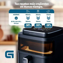 -1-Freidora por Aire Airfryer / Sin Aceite Grunkel Black Light Fryer/ 1400W/ Capacidad 6L-1