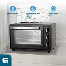 -1-Horno de Sobremesa Grunkel HR-23HN/ 1600W/ Capacidad 23L-1