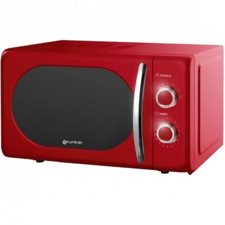 --Microondas Grunkel Vintage MW-20ROJO/ 700W/ Capacidad 20L/ Rojo-