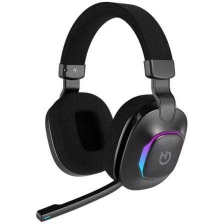 --Auriculares Gaming Inalámbricos con Micrófono Hiditec Vortex ARGB/ Jack 3.5/ Bluetooth/ Negros-
