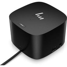 --Docking USB Tipo-C HP Thunderbolt G4 280 W con cable combo/ 4xUSB/ 1xHDMI 4K/ 1xRJ45/ 2xDisplayPort/ 1xJack/ 3xUSB Tipo-C PD/ 1xAC/ Negro-