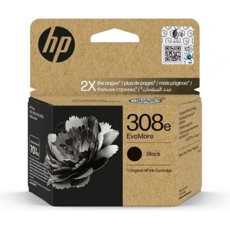 --Cartucho de Tinta Original HP nº308e EvoMore/ Negro-