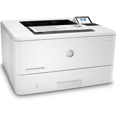 --Impresora Láser Monocromo HP Laserjet Enterprise M406DN Dúplex/ Blanca-