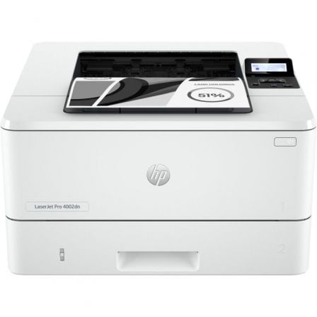 --Impresora Láser Monocromo HP Laserjet Pro 4002DN/ Dúplex/ Blanca-