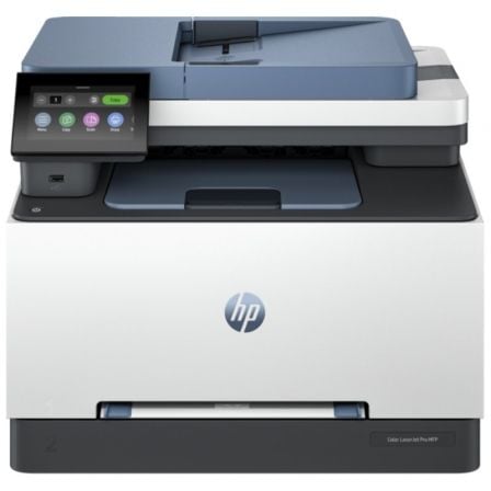 --Multifunción Láser Color HP LaserJet Pro MFP 3302FDN Fax/ Dúplex/ Blanca y Azul-