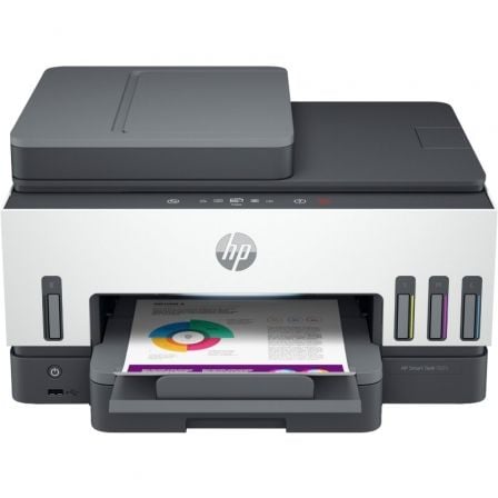 --Multifunción Recargable HP Smart Tank 7605 WiFi/ Fax/ Dúplex/ Blanca-