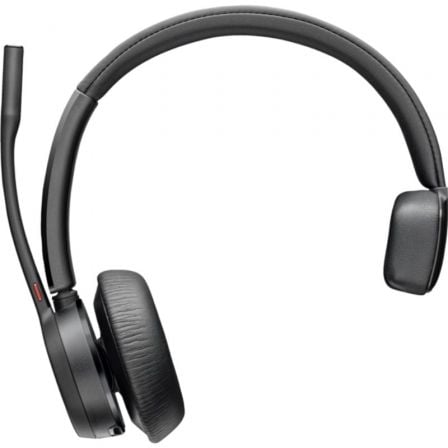 --Auricular Inalámbrico Poly Voyager 4310 + Adaptador BT700 + Base de Carga/ con Micrófono/ Bluetooth/ Negro-