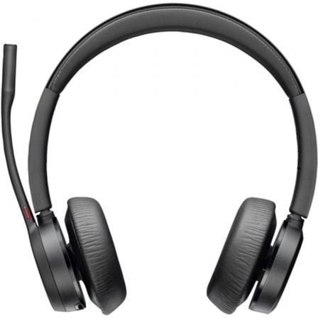 --Auriculares Inalámbricos Poly Voyager 4320 UC + Adaptador BT700 + Base de Carga/ con Micrófono/ Bluetooth/ Negros-