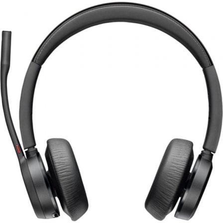 --Auriculares Inalámbricos Poly Voyager 4320 para Microsoft Teams + Adaptador BT700/ con Micrófono/ Bluetooth/ Negros-